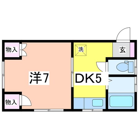 コーポロビニエの物件間取画像